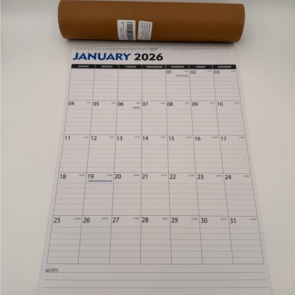 Large Wall Calendar Jan 2026 - June 2027 - Picture 2 of 6